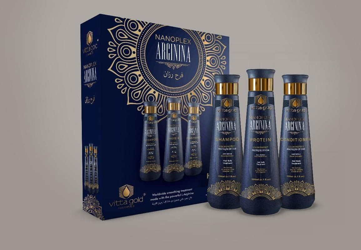 Nanoplex Arginina 200Ml &ndash; Brazilian Nanoplasty Protein Hair Straightening Home Kit image number 1
