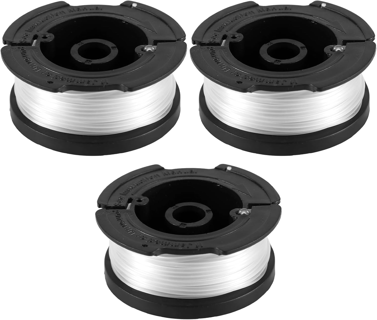 PEUTIER 3Pcs Trimmer Spool Lines, AF-100 Lawn Mower Spool Replacement Spools Compatible with Black+Decker AF-100 image number 5