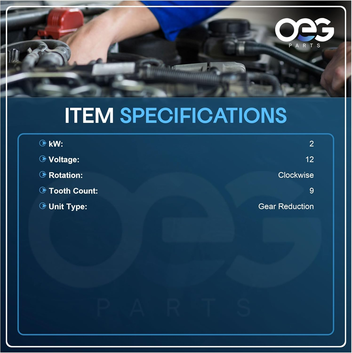 New Starter for Perkins Engine CAT Skid Steer 3Cyl 4Cyl 1850866 333-5930 0-001-109-035 U5MK8261 U85086710 U85086770 U85086771 U85086790 U85086800 image number 6