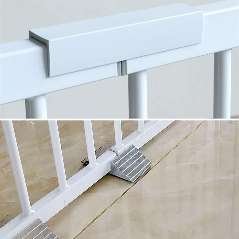 Riin Extra Tall 150Cm Pet Security Gate Metal Safety Guard Tension Pressure Mounted for Dog Cat Kitten Adjustable Width Range 129-135Cm Largest Gap between Bars 42Mm Model A41 image number 5