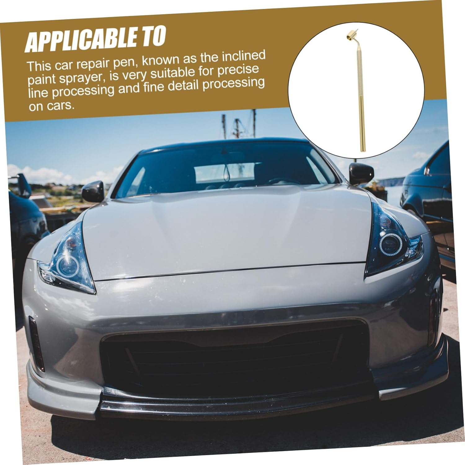 Automotive Detail Paint Pen Car Scratch Repair Tool 0.5Mm Fine Line Applicator Sturdy Design for Professional Touch Up