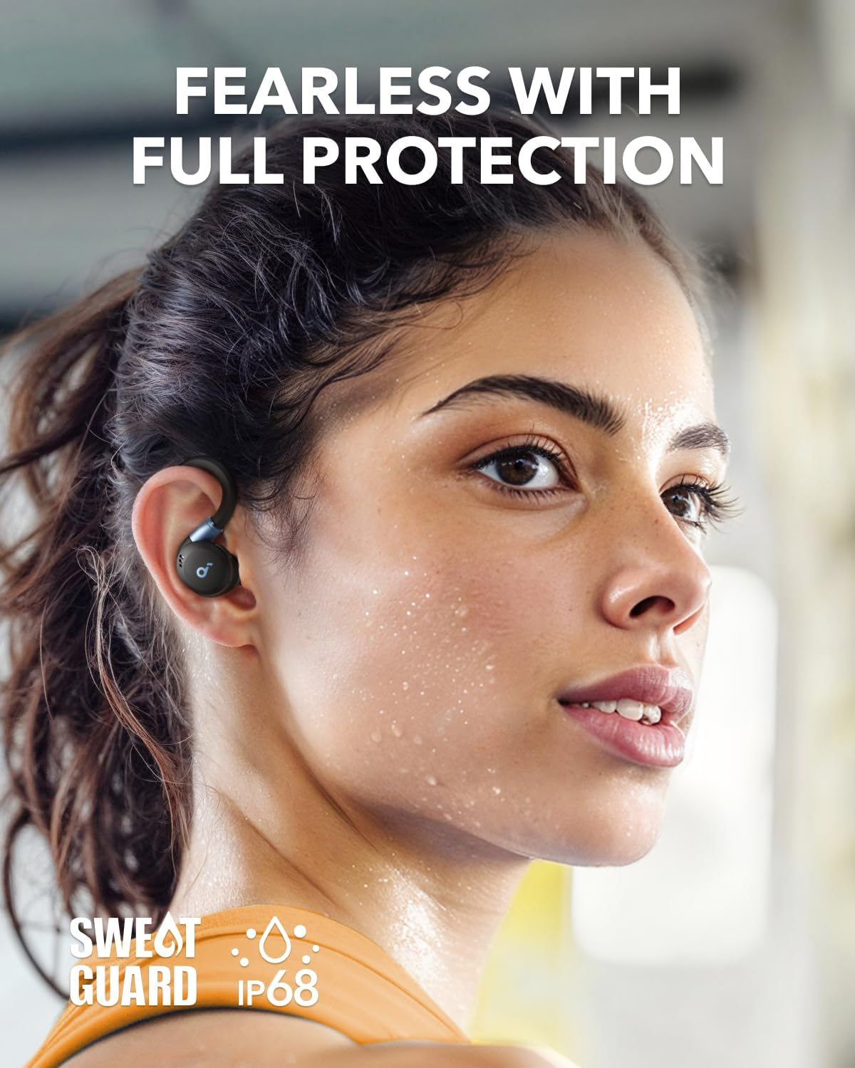 Soundcore Sport X20 by Anker, True-Wireless Workout Earbuds, Rotatable and Extendable Ear Hooks, Noise Cancelling, Deep Bass, IP68 Waterproof, Sweatproof, Dustproof, 48H Play, Sport Earbuds for Gym image number 5