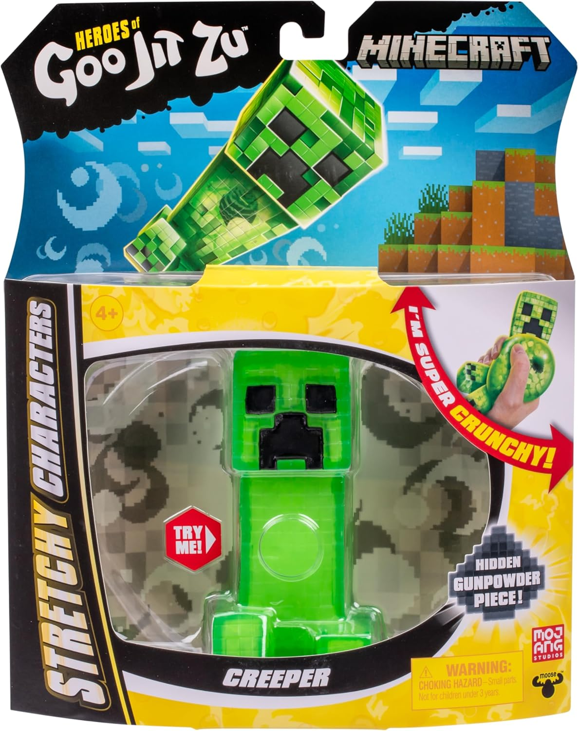 Heroes of Goo Jit Zu Minecraft Stretchy Characters, Creeper, Stretch Him up to 3 Times His Size image number 4