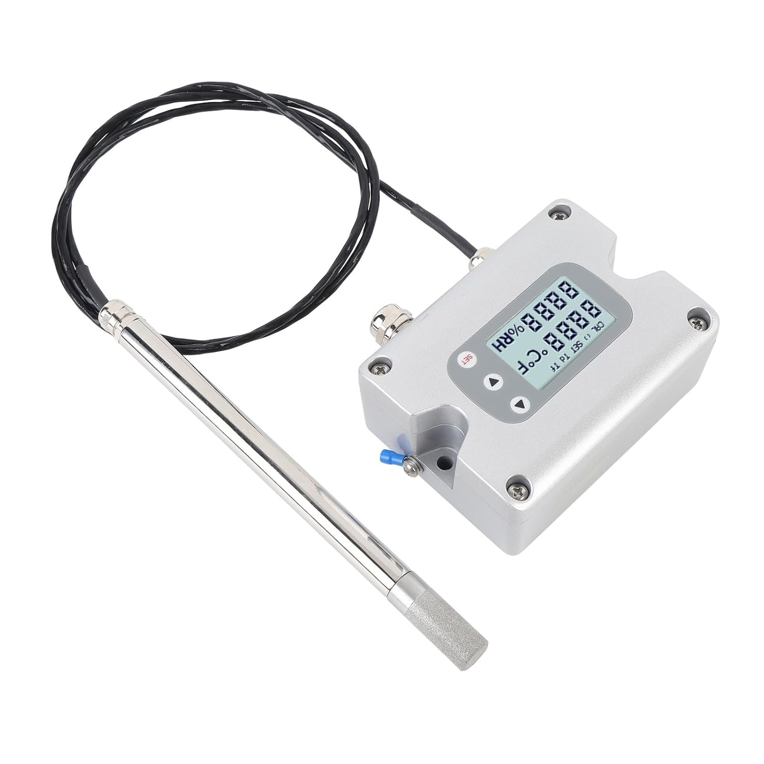 Zerodis Temperature and Humidity Sensor Transmitter for High Precision for Hard Environments with LCD Screen for Industrial Use of Aluminum Alloy Material image number 1