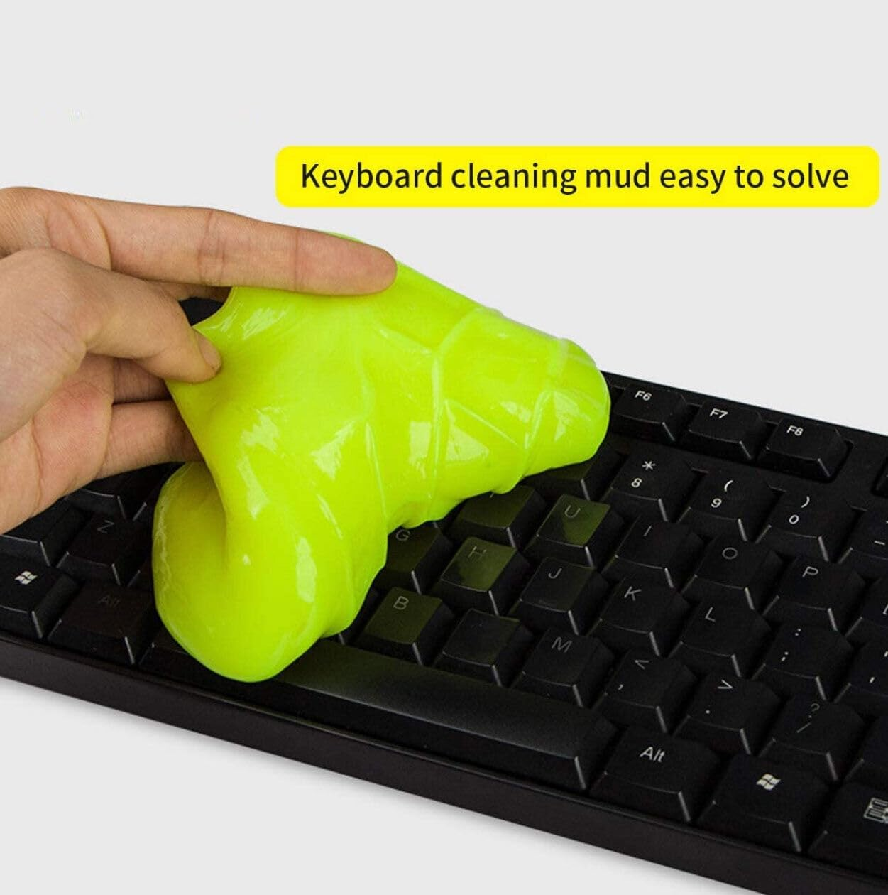 Dust Dirt Cleaning Gel Slime Super Clean Magic Car Laptop Keyboard Home Cleaner, Reusable Keyboard Cleaner, Safe on All Surfaces image number 1