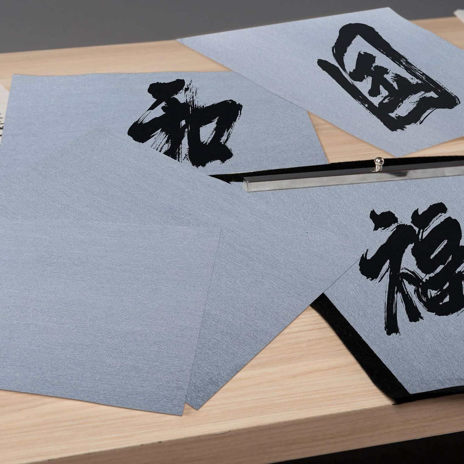 Dianelhall 6 Pieces Water Drawing Writing Cloth Reusable Water Paper Chinese Calligraphy Mat for Students Chinese Calligraphy Practice, 17 X 13 Inches/ 43 X 33 Cm image number 4