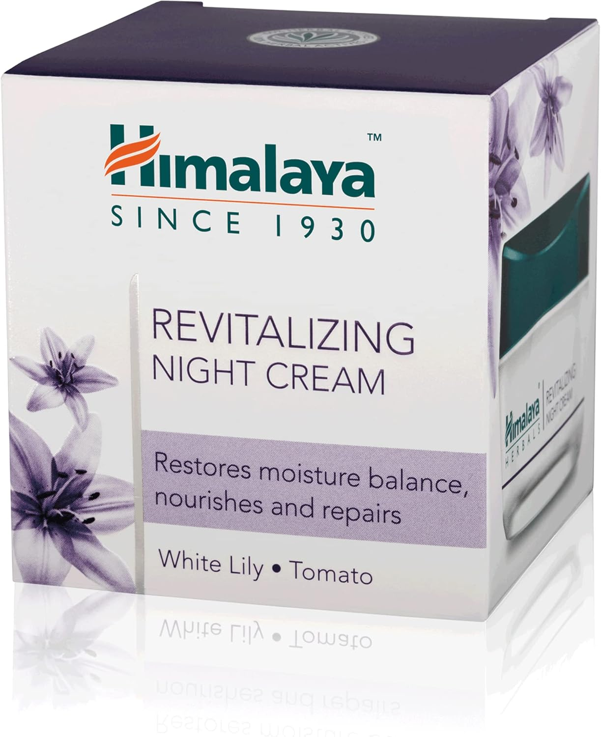 Himalaya Herbals Revitalizing Night Cream to Boosts Skin Oxygen, Removes Dullness, Dark Spots, Uneven Skin Tone, Replenishes Skin Moisture Overnight, Non-Oily Face Cream 50 G image number 6