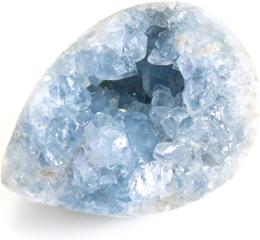 Celestite Crystals, Crystal Clusters, Raw Crystals, Angelite Crystal, Witchcraft Crystals, Blue Calcite Crystal, Blue Crystal, Witchcraft Supplies, Crystals and Healing Stones(100-150G), Crystal image number 4
