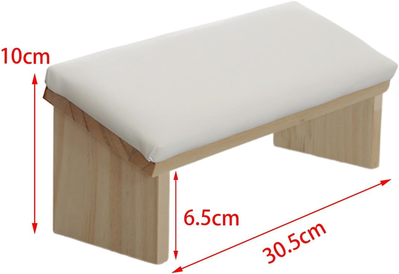 Generic Nail Arm Rest, Manicure Hand Rest, Nail Hand Rest, Cushion, Nail Technician Accessories, White - Pink image number 2