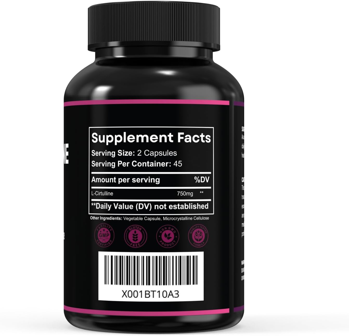 L-Citrulline 750Mg &ndash; Vegan Capsules | Pre-Workout Amino Acid | Non-Gmo, Gluten-Free, No Fillers | Circulation Formula by MAYN image number 5