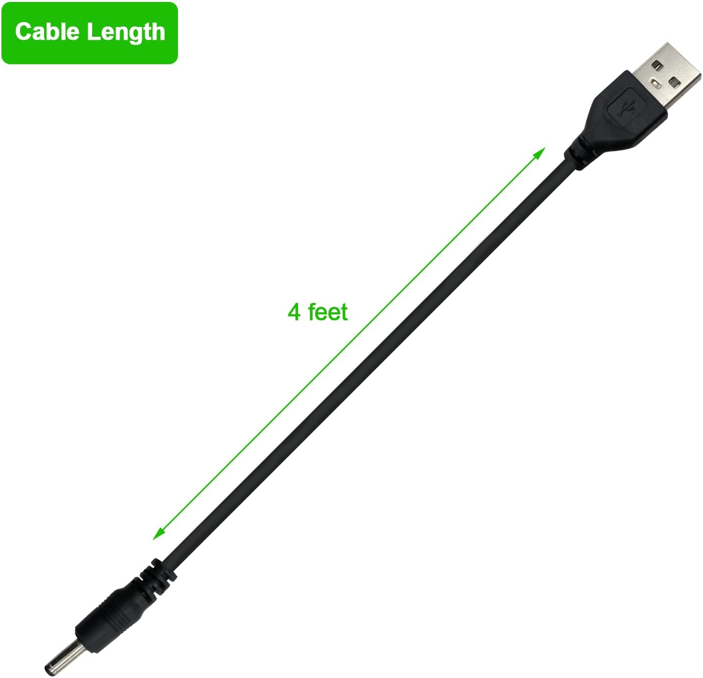 Pedi Charger Fit for Finishing Touch Flawless Electronic Pedicure Tool, USB Charging Cable Power Cord 4 Ft image number 2