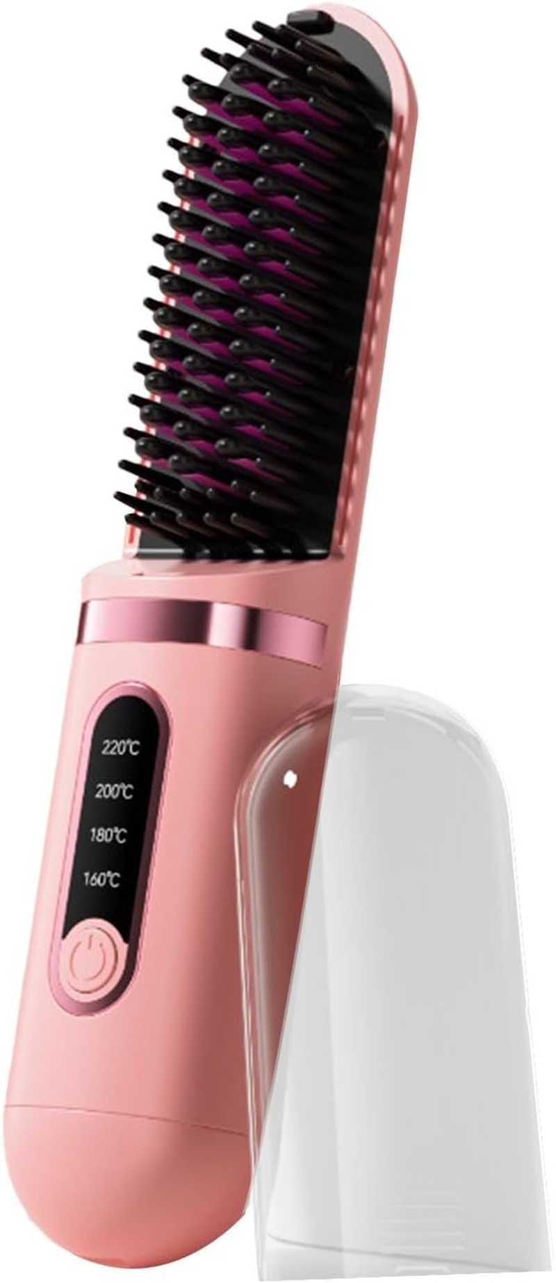 Usb Charging Straightener, Multifunctional Hair Straightener Comb, Portable Straightening Brush, Electric Hair Straightening Brush, Lightweight Wireless Hair Straightening Brush for Easy Use image number 5