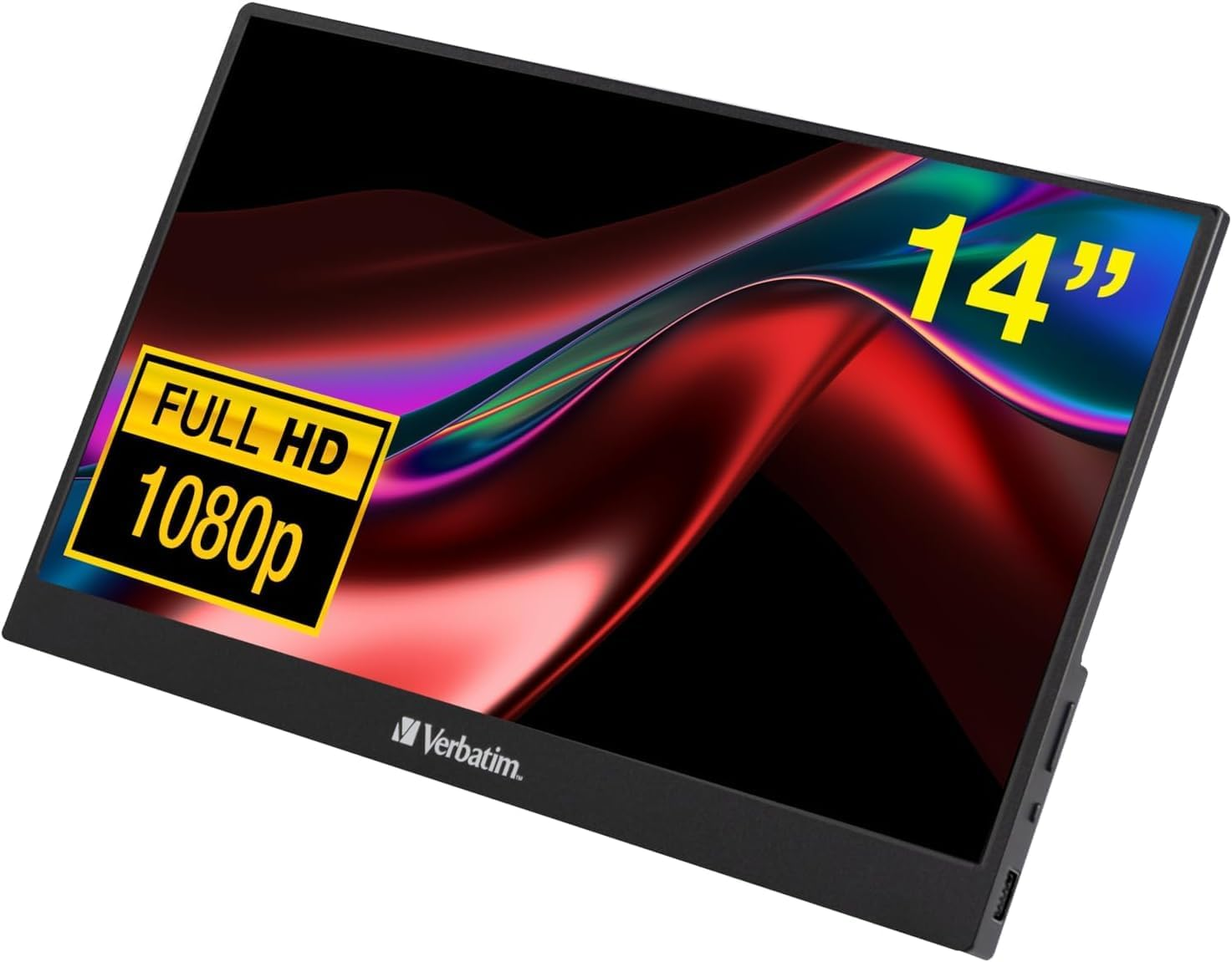 Verbatim Portable Touchscreen Monitor 14" Full HD 1080P Metal