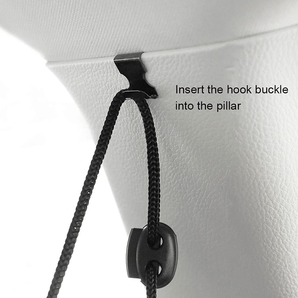 Ovege Car Divider Curtains Sun Shade-Privacy Travel Nap Night Car Camping Detachable Simple Curtain(Black, Back Seat-1Pcs) image number 4