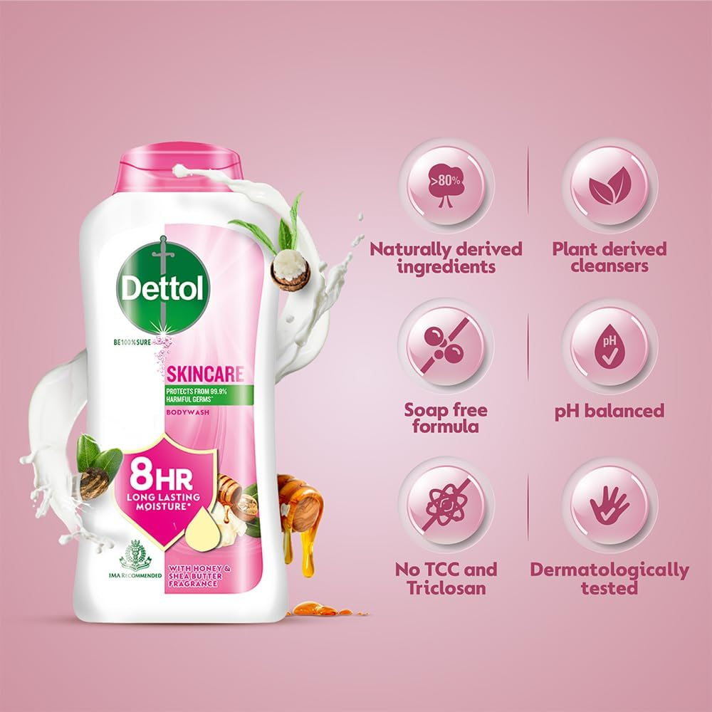 Dettol Body Wash and Shower Gel, Nourish - 250Ml - India