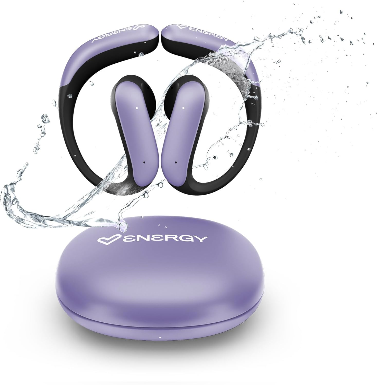 Energy Sistem Pulsefit Bluetooth Headphones (True Wireless, Bluetooth 5.4, Securefit, Video Audio No Delay, 22 Hours Battery Life, IPX5 Waterproof, Recycled Plastic GRS) image number 4