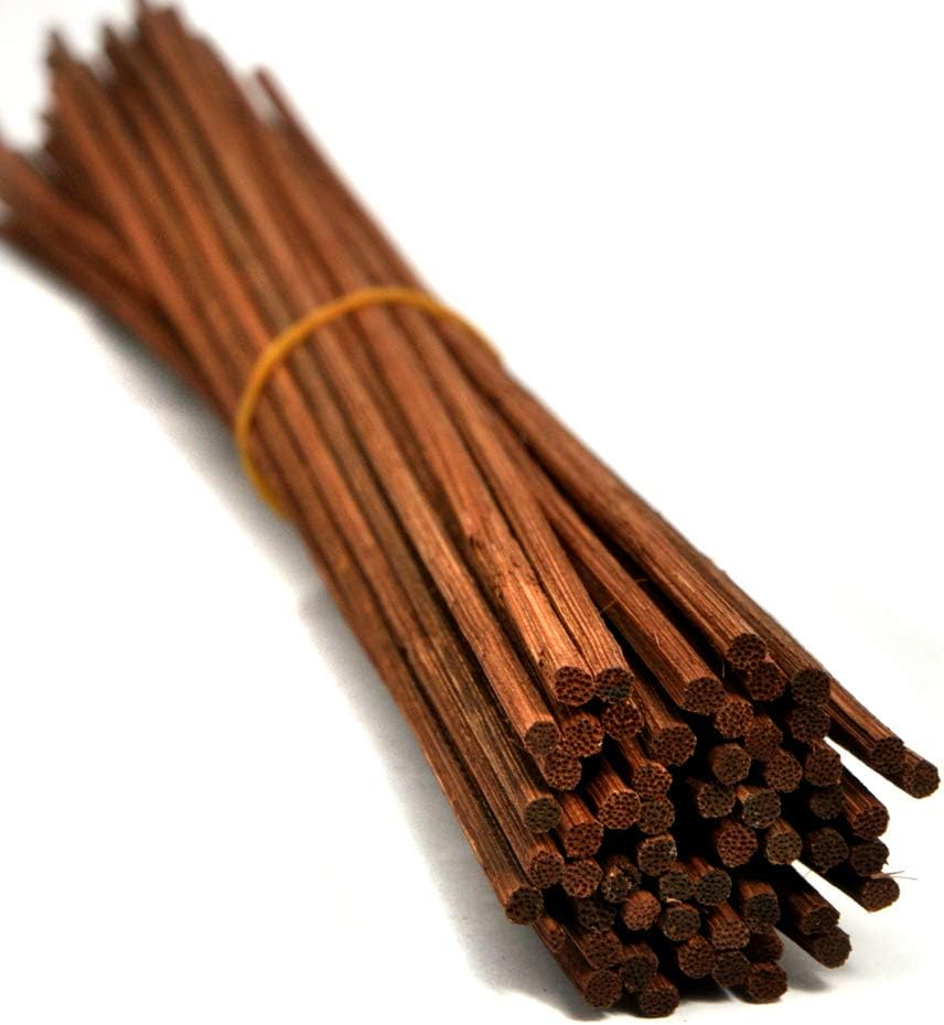 50 Pieces Natural Rattan Reed Diffuser Replacement Refill Sticks for Aroma (30Cm*4Mm, Natural Colour)
