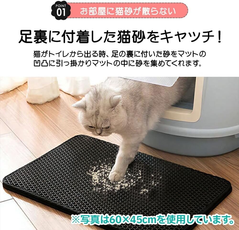 Best Answer Cat Sand Mat Sand Removal Mat Petite Black 11.8 X 17.7 Inches (30 X 45 Cm) Toilet Mat for Cats Folding Dog Cat Sand Mat Shatterproof Cat Toilet Supplies Pet Double Layer Anti-Slip Mat Easy