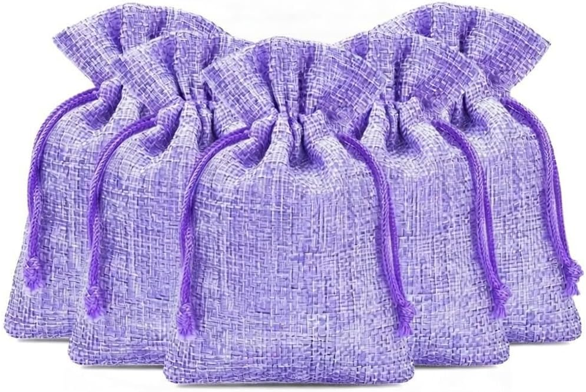 5 Lilac Organza Bags Filled with Natural Organic French Provence Lavender 5X7 Sized Sachets image number 5