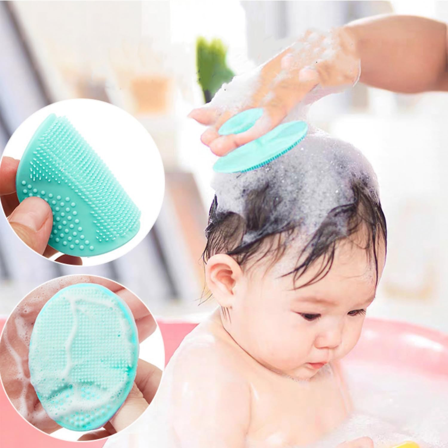 Taicols 6Pcs Silicone Face Scrubber Kit Facial Cleansing Brush Manual with Lip Exfoliator Brush Face Mask Brush for Skin Care,Face Cleansing Brush,Silicone Face Manual Facial Cleanser and Massager,Soft Face Exfoliator, for All Kinds of Skins image number 5