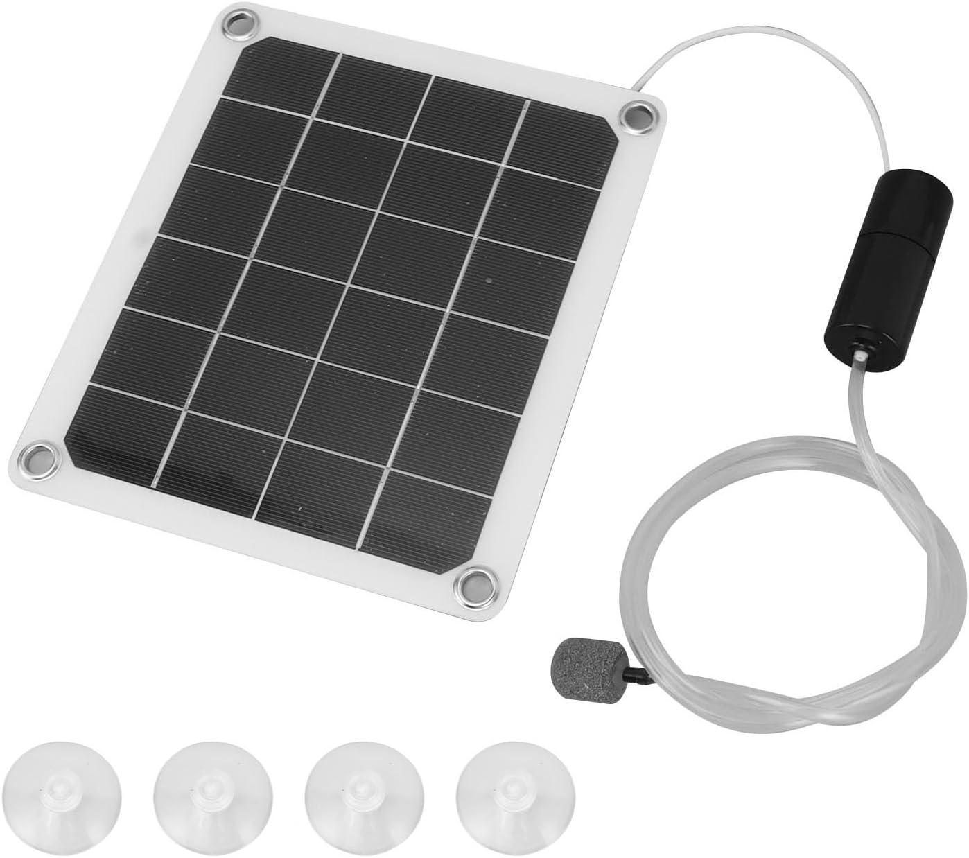 20W Noiseless Solar Air Pump Oxygenator Aquarium Aerator for Fishponds Ponds Hydroponics image number 2