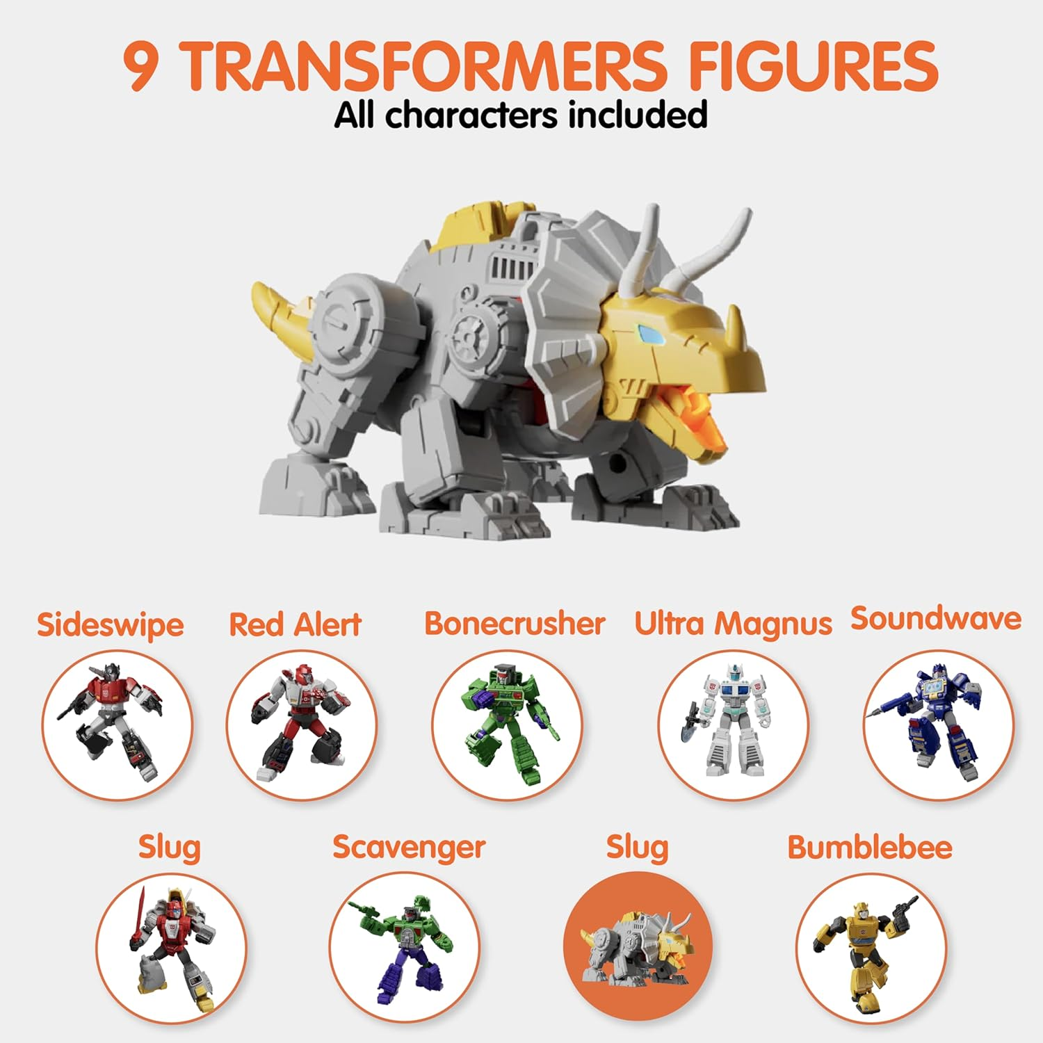 Blokees Officially Licensed Transformers Luminous Action Figures, Transformers Galaxy Version 03 - the Autobot Run (Blind Box) Figures-Set image number 1