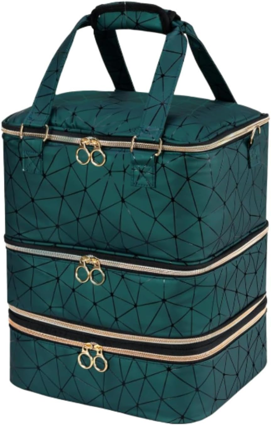 Nail Gel Organizer Case 3 Tier Nail Polish Organizer Case for Nail Art Tools image number 5