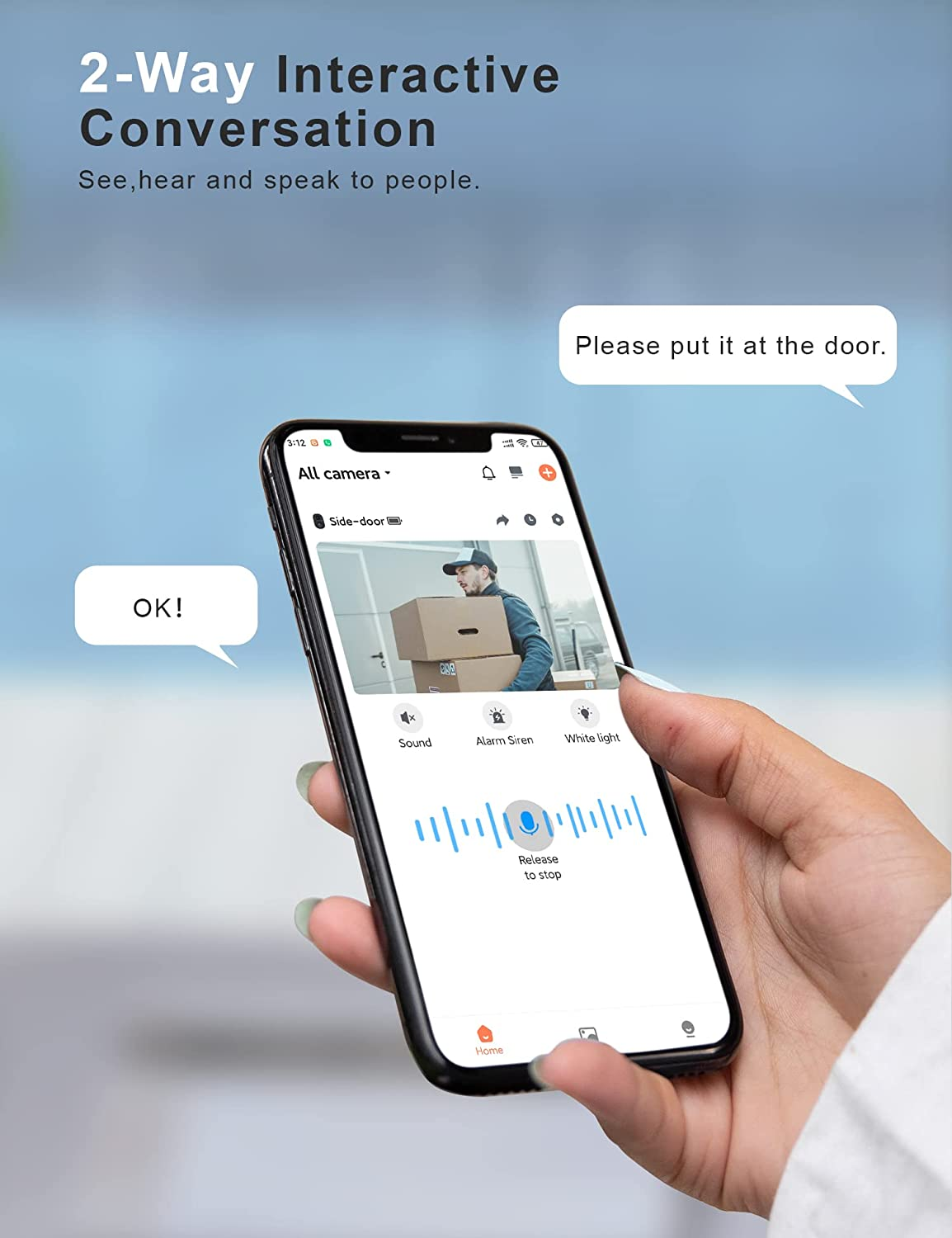 TMEZON 2 Pack Solar Powered Security Camera, Outdoor Wireless 360&deg; PTZ Camera for Home Surveillance with 3MP Night Vision Pan Tilt Solar Powered Two-Way Audio Motion Detection 2.4Ghz Wifi IP65 image number 6