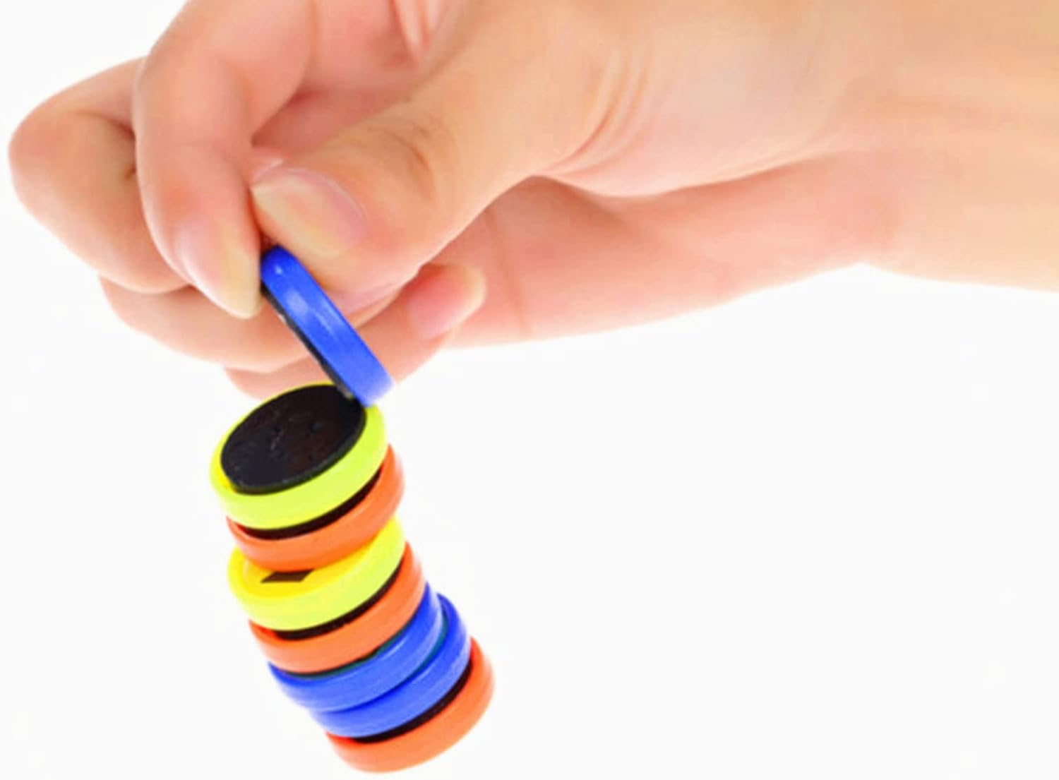 Roseflower Football Soccer Player Magnets 0.62 Inches (1.6Cm Diameter)-Numbered Replacement for Magnetic Tactics Coaching Boards and Magnet Folders Accessories Kit with 2 Pen, an Eraser and Bag image number 1