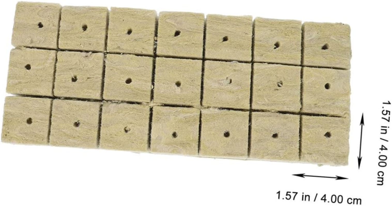 NOLITOY 42Pcs Matrix Tampon Grow Cubes for Soilless Cultivation for Nursery Block Planting Supplies for Hydroponics and Seedling Gardening image number 6
