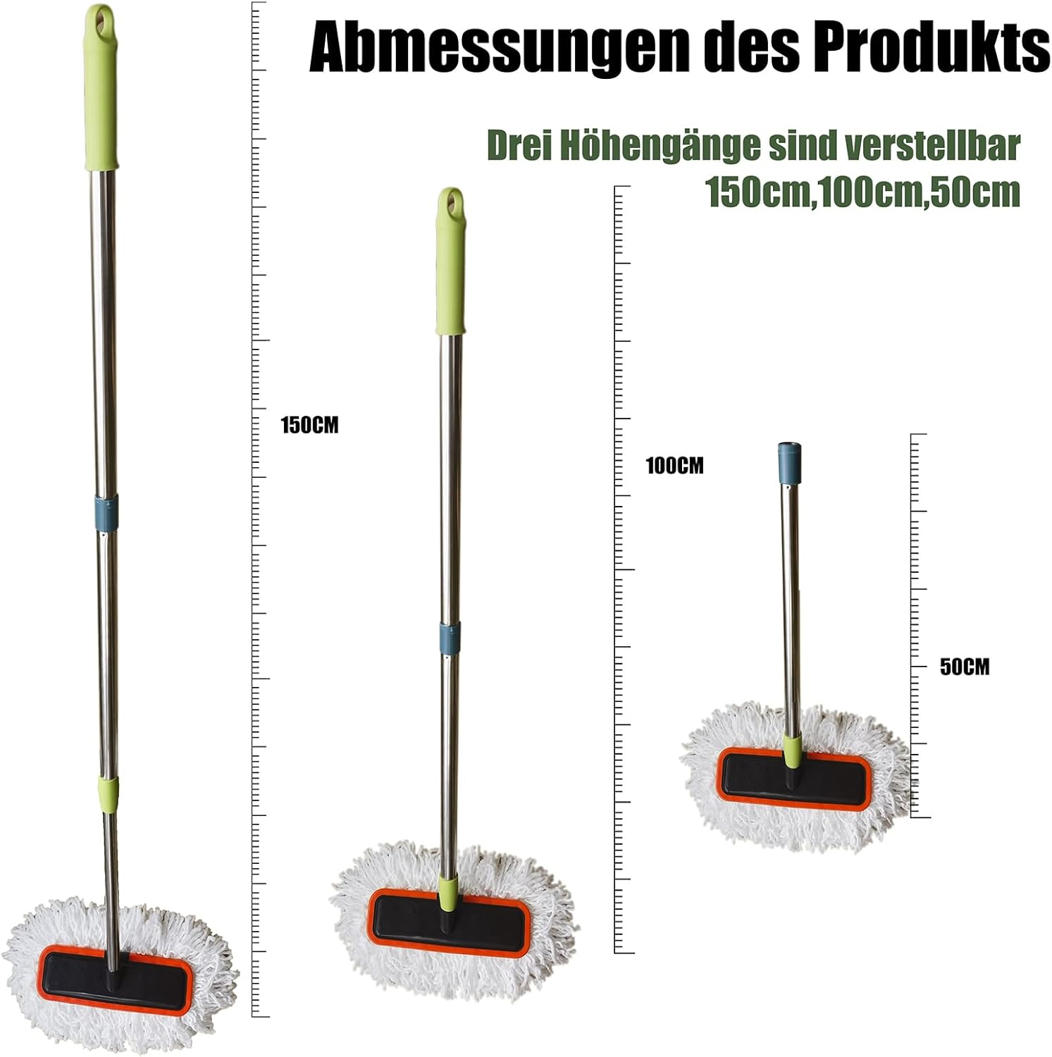 BMDHA Car Wash Brush Long Handle Telescopic Polyester Cotton Soft Brush Will Not Hurt Car Paint 98-155 Cm image number 3