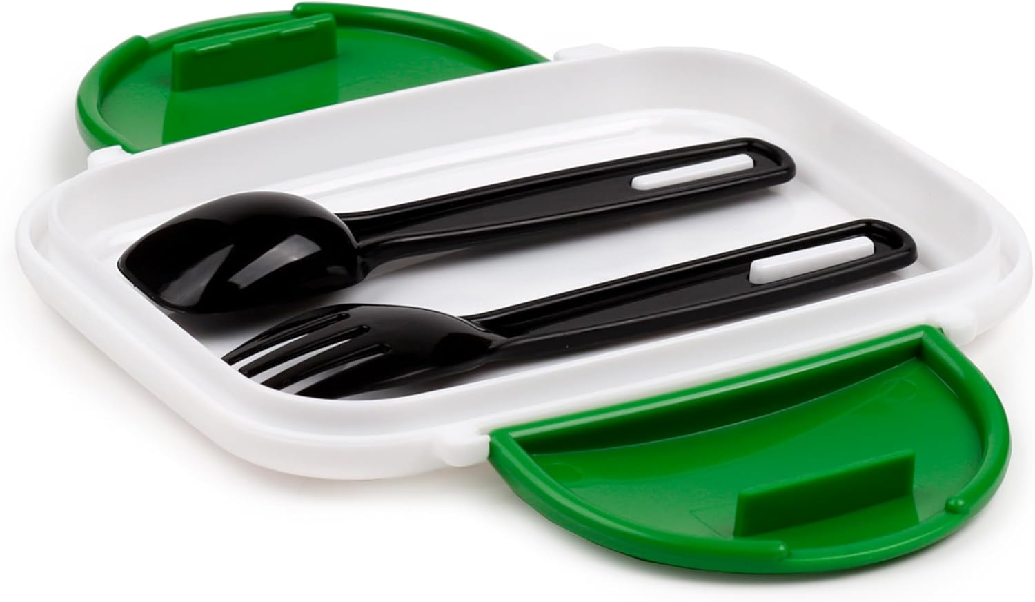 Puckator Minecraft Creeper & TNT Clip Lock Stackable Bento Lunch Box with Cutlery image number 5