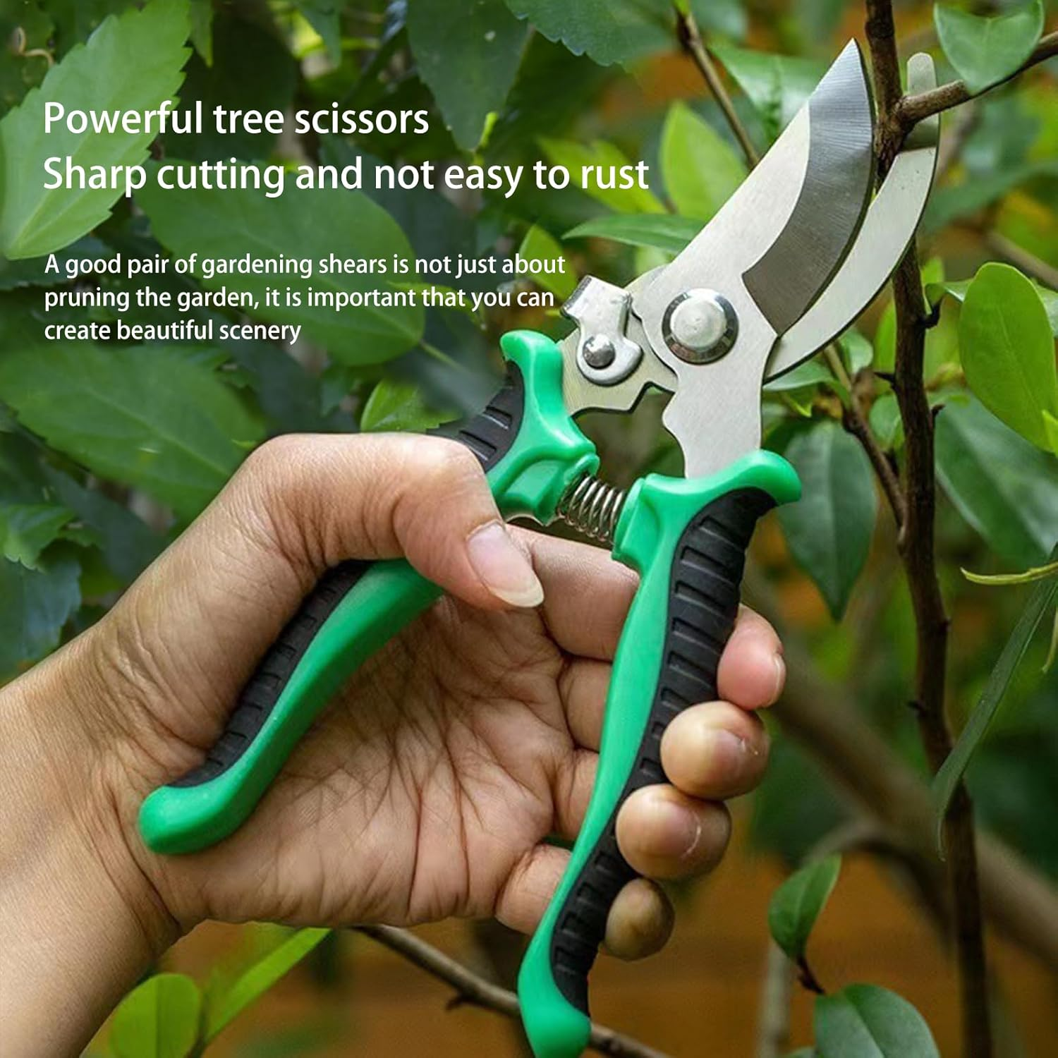 Vbvbip Professional Pruning Shears Set - Ergonomic Design Stainless Steel Garden Tool Kit image number 6