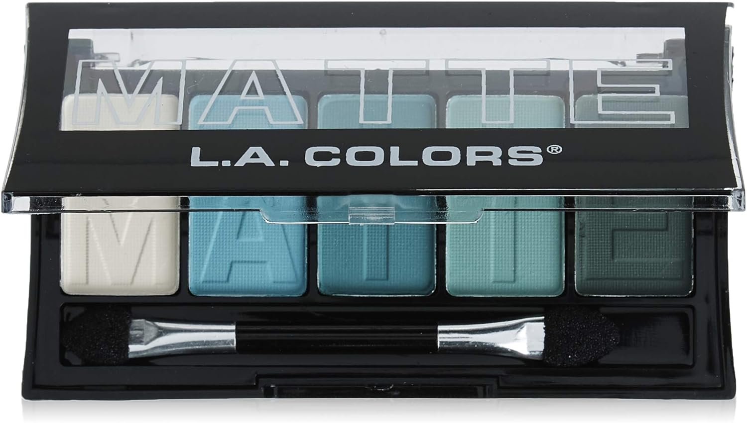 L.A. Colors 5 Color Matte Eyeshadow, Teal Argyle, 0.08 Ounce - Pink image number 6