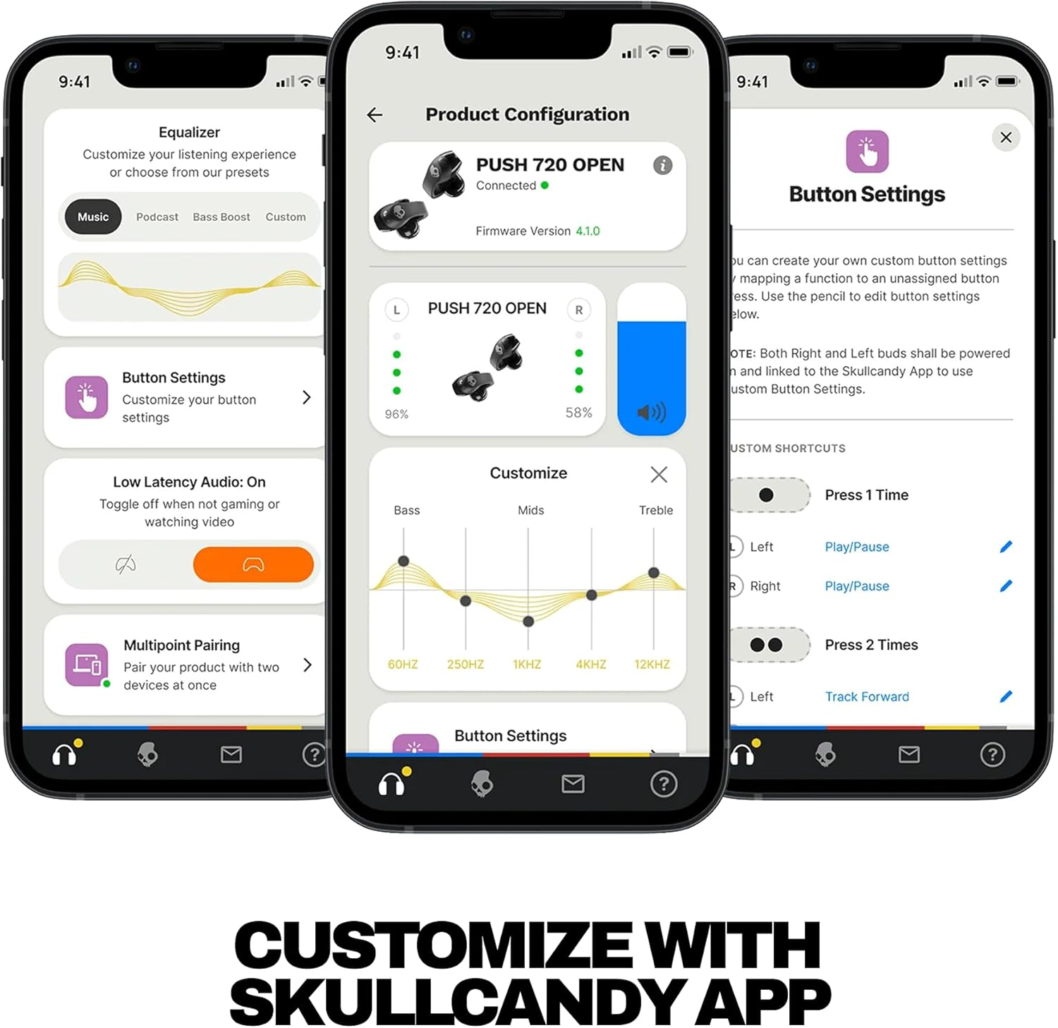 Skullcandy Push 720 Open Ear, Black image number 6