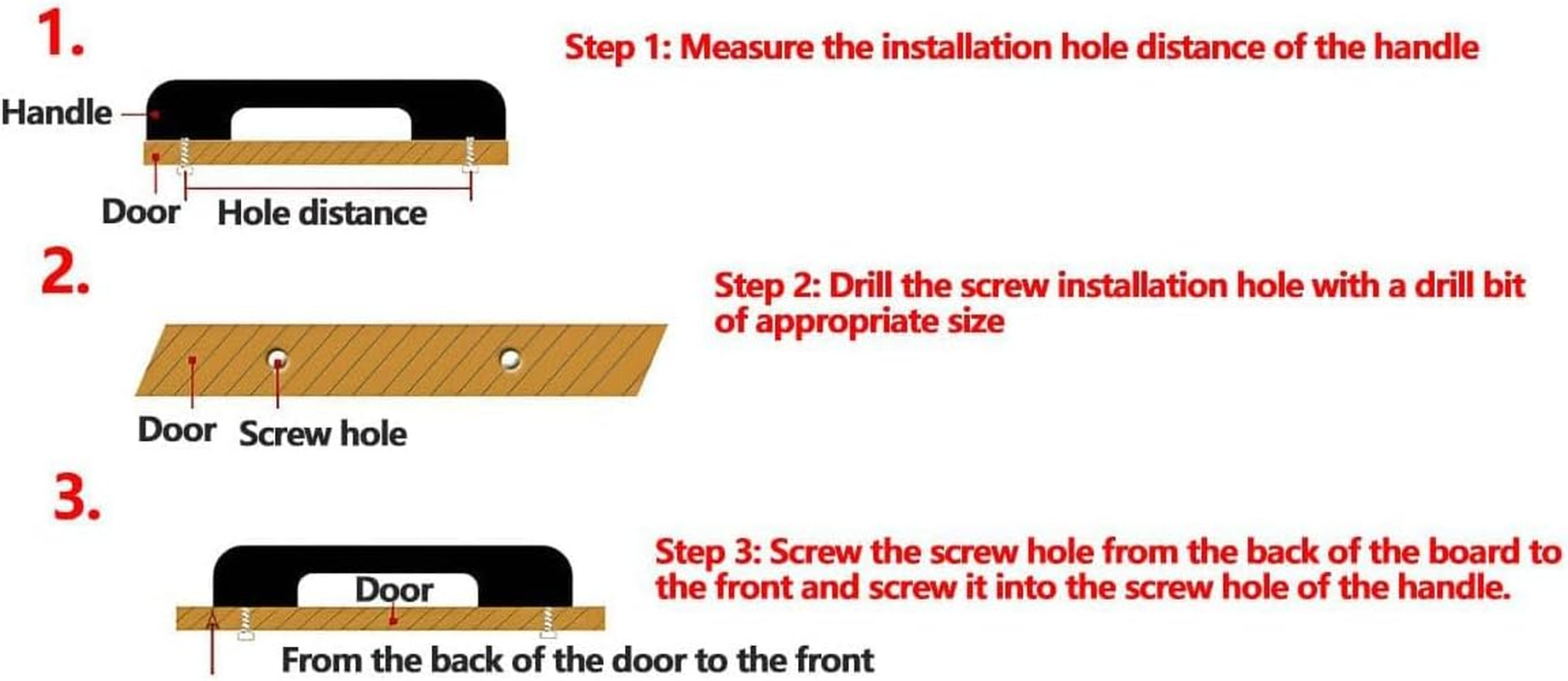 10 Pack Matte Black Cabinet Pulls 5 Inch(128Mm) Hole Centers Kitchen Cabinet Handles Cabinet Hardware Kitchen Handles for Cabinets Cupboard Handles Drawer Pulls image number 2