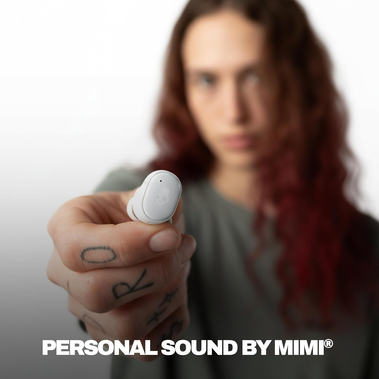 Skullcandy Grind In-Ear Wireless Earbuds, 40 Hr Battery, Skull-Iq, Alexa Enabled, Microphone, Works with Iphone Android and Bluetooth Devices - Light Grey/Blue