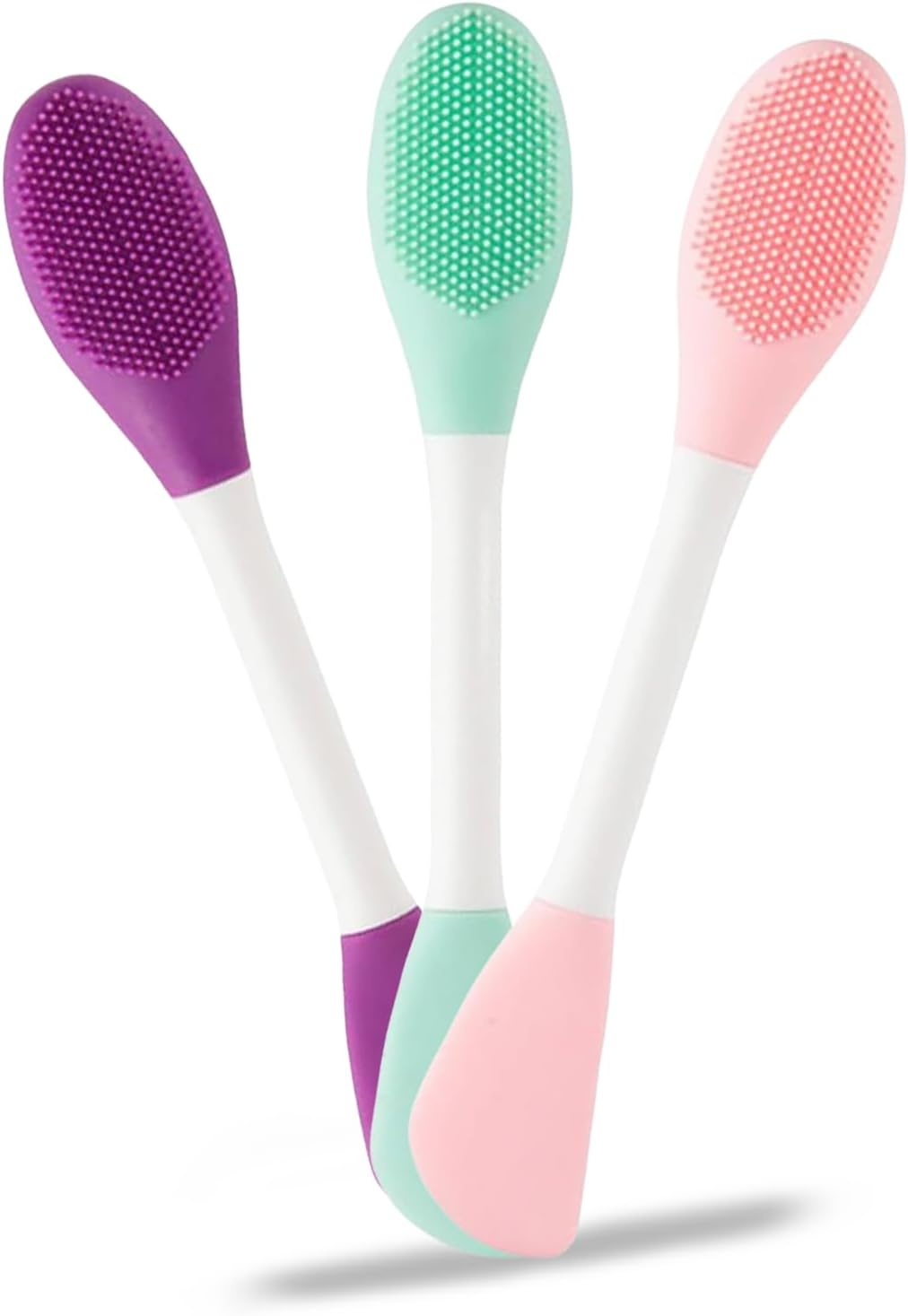 Hrenvaxil 3PCS Silicone Face Scrubber & Pore Cleansing Brush Set - Multifunctional for Gentle Face Pore Scrubber