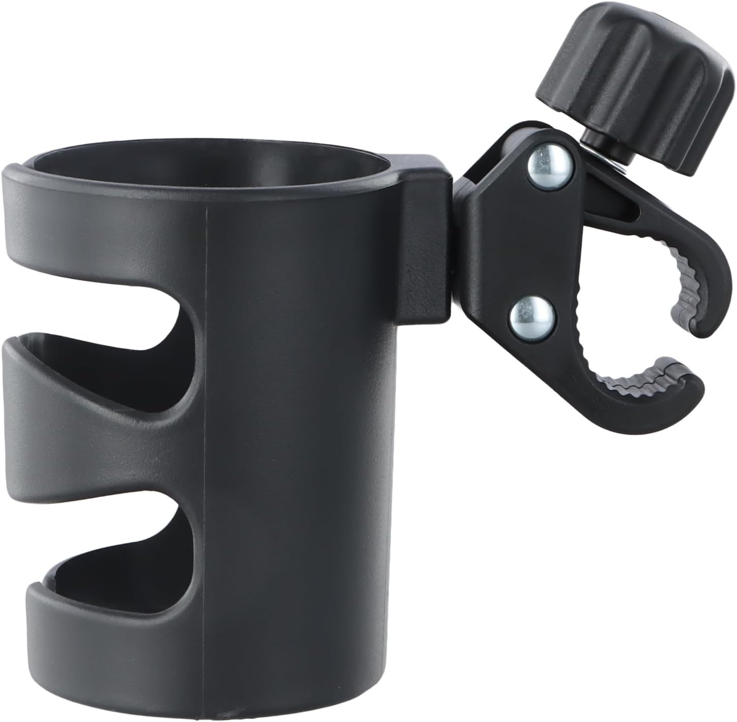 360&deg; Rotating Universal Cup Holder for Strollers &ndash; Adjustable Stroller Drink Organizer for Bikes, Wheelchairs & More | Durable, PP Material | Secure Fit for Coffee, Milk Bottles & Water Bottles image number 6