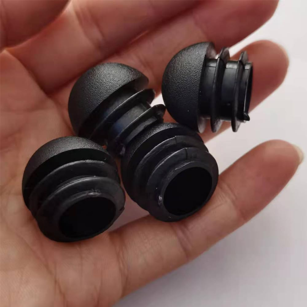 Round Plastic End Plugs, 20Pcs Chair Leg End Caps Pipe Tube Inserts Floor Protectors for Tables, Beds, Chairs (Black 25Mm) image number 6
