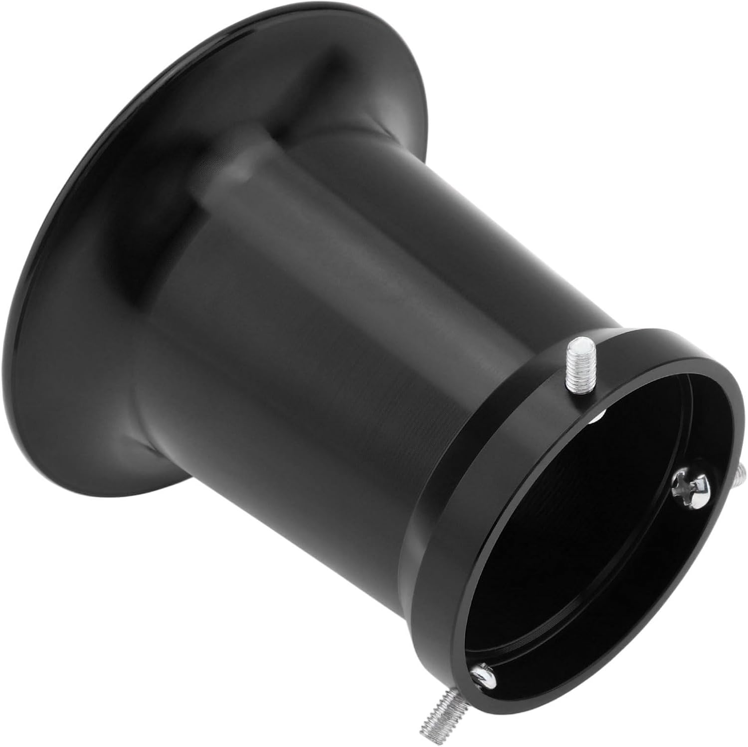 Windance 50Mm CNC Aluminum Alloy Carburetor Air Filter Trumpet Velocity Stack Funnel Fit for PE VM 21Mm / 24Mm / 26Mm / 28Mm / 30Mm, Carb Intake Wind Horn Cup (Black, 50Mm) - Blue image number 4