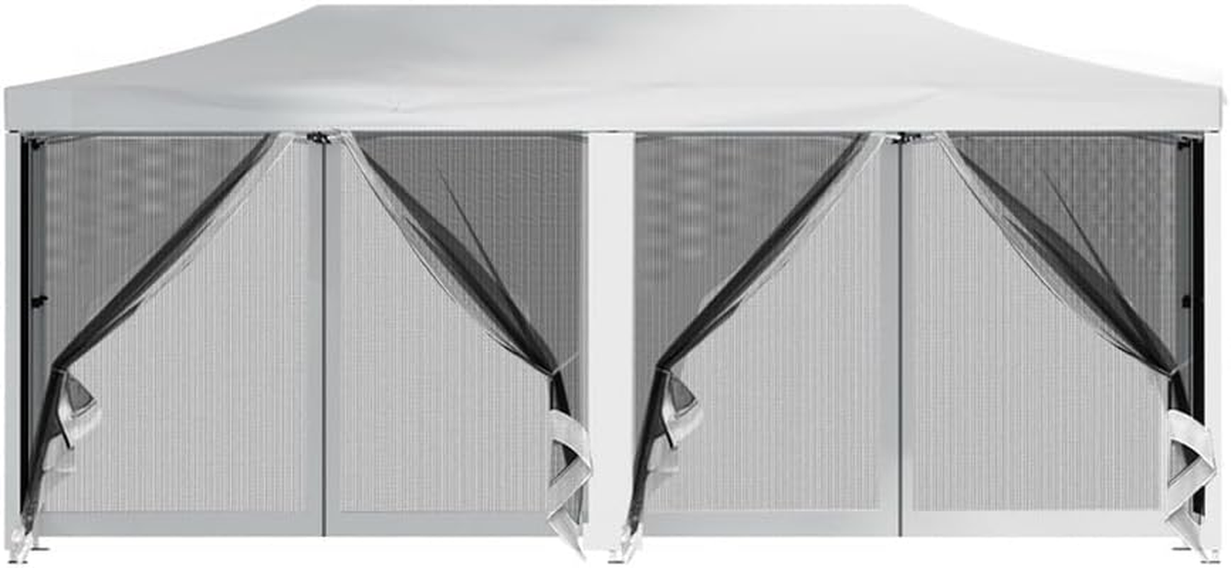 Instahut 3X6 Marquee Gazebo, Pop up Camping Tent Wedding Gazebos Garden Shed Outdoor Party Canopy Patio Carport Car, Mesh Window Wall 2 Door Panel Carry Bag Water Resistant and UV White image number 4