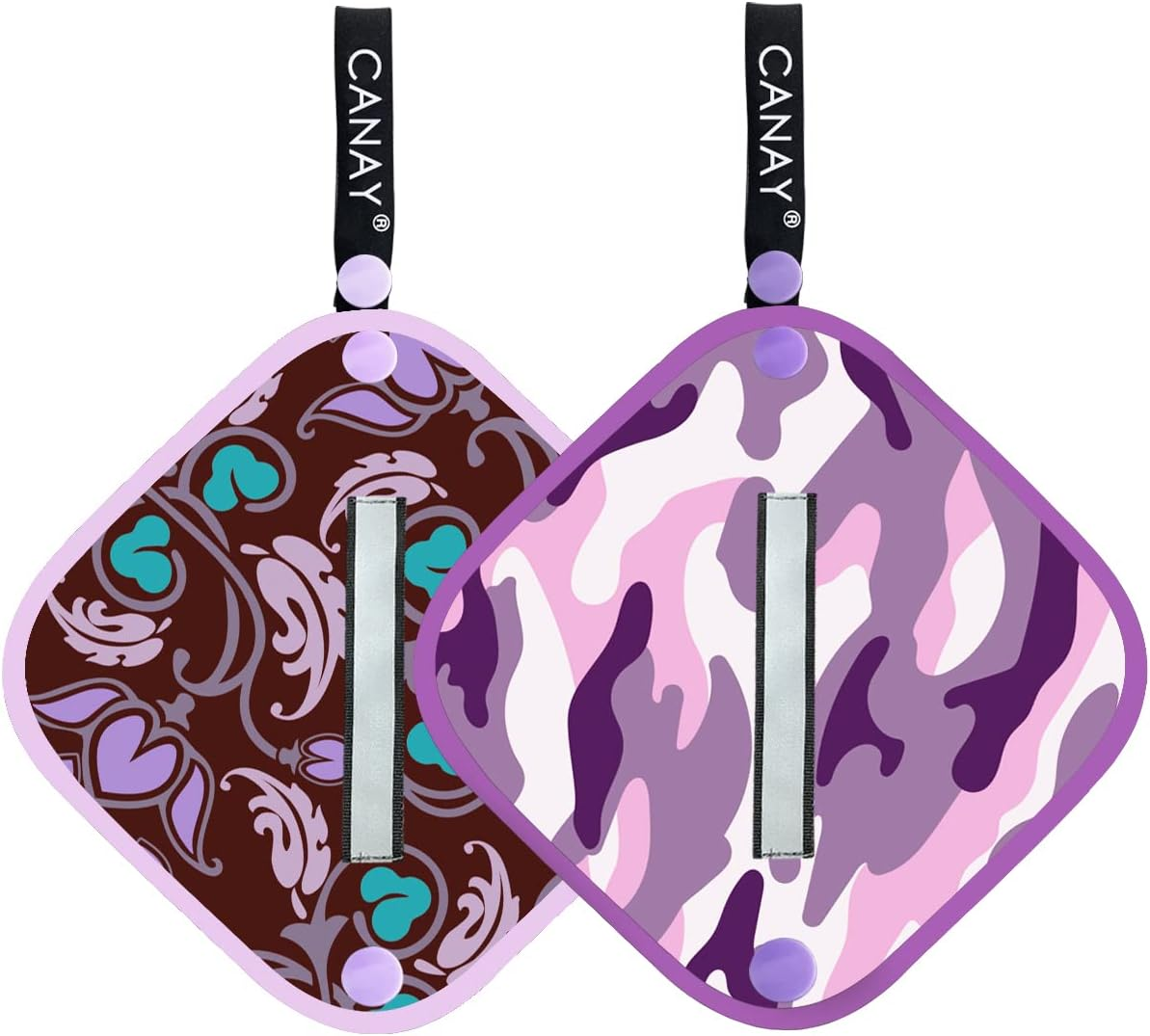 Pee Cloth for Women Hiking, Camping (2 Pack) - Female Urinal Solution for Camping Toilet Hiking - Reusable Absorbent Odorness Hygienic Alt. to Toilet Paper image number 1