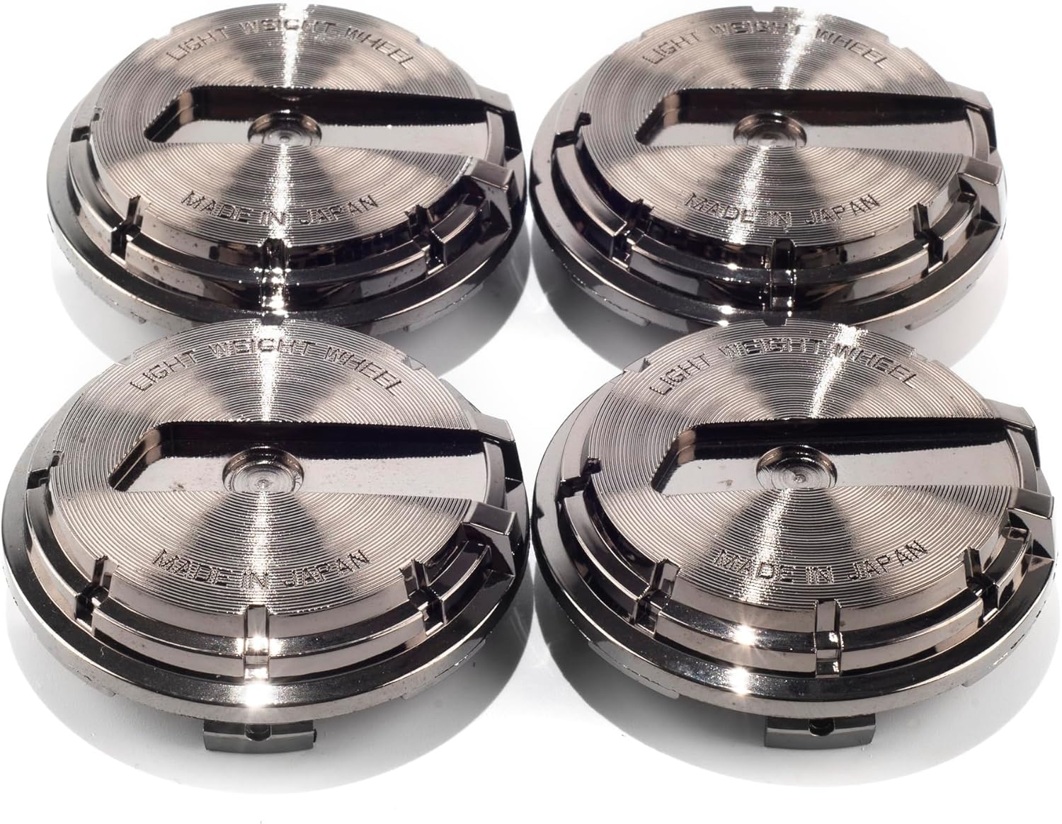 Rtrhinotuning 4 PCS 65Mm Wheel Center Caps Compatible with 57CR and 57DR Gram Lights Wheel Rim, OD: 2.56"(65 Mm) ID: 2.24"(57 Mm) Black