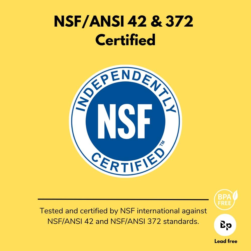 Max Strength Pro Water Filter Replacement for Brita&reg; Pitchers & Dispensers, Classic OB03, Mavea&reg; 107007, 35557 & More, NSF Certified Water Pitcher Filter, 1 Year Supply, Fits Brita & Mavea, 6 Count image number 2