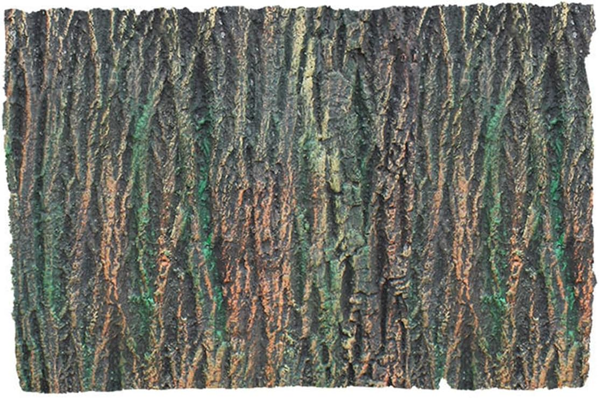 AIMALL 3D Aquarium Background Board - 17.7 X 11.02 Inches Realistic Rock Design, Decorative Fish Tank Landscape, Turtle Tank and Reptile Box Background