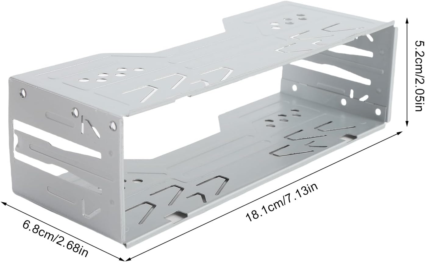 Generic Car Stereo Radio Installation Kit, Universal Single Din 1 Din Stereo Radio Replacement Fitting Cage Sleeve Kit, 178Mm X 50Mm X 68Mm image number 4
