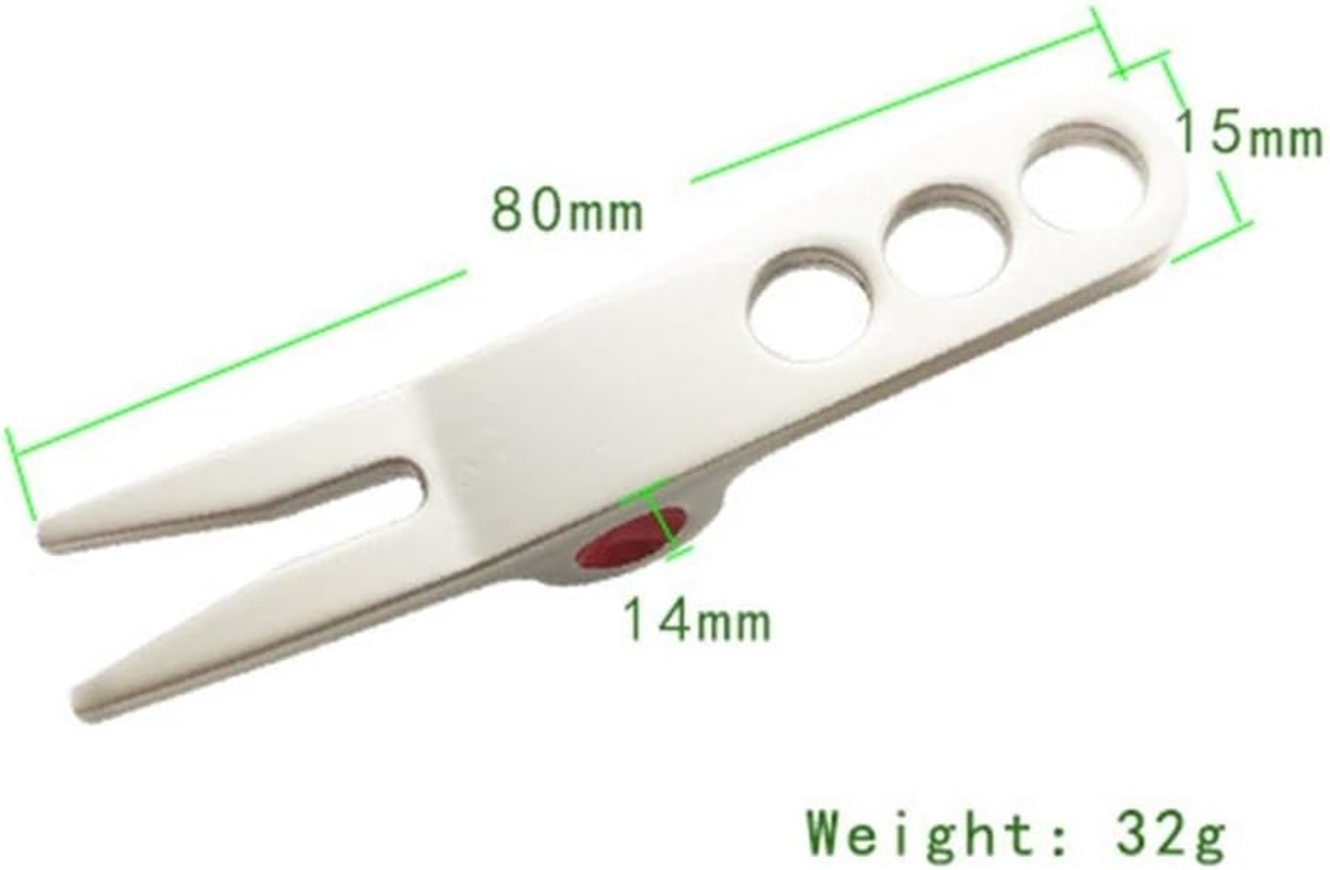 Calsgkspray 1 Pc Silver Golf Ball Fork Pivot Divot Repair Tool Compatible Divot Tools, Golf Divot Tools, On-Course Accessories image number 5