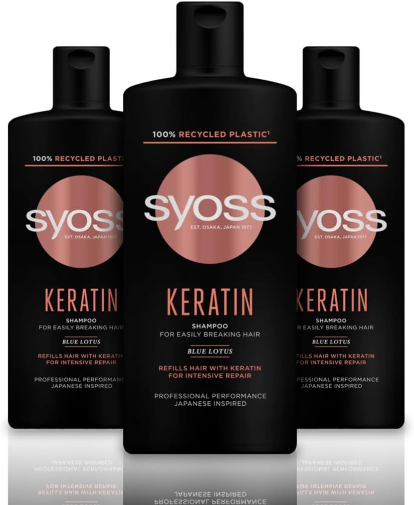 Syoss Keratin Hair Perfection Shampoo 500Ml image number 4