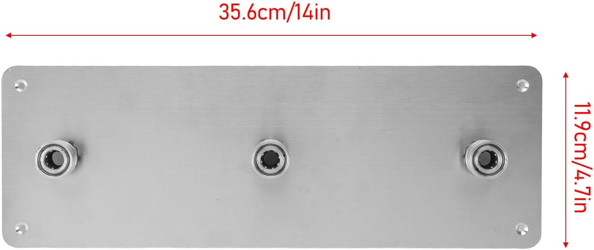 Stainless Steel Pressure Washer Holder, Foam Lined Wall Mount Rack, Fits 1/4 Inch Quick Connectors, Organizer for Outdoor Storage image number 2